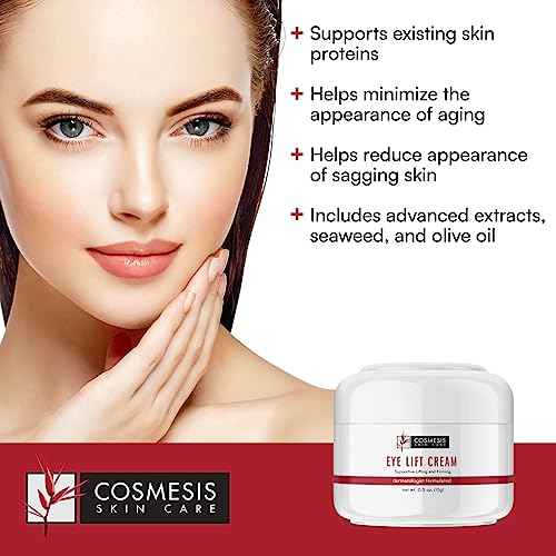 Eye Lift Cream - Lifts & Firms, Promotes Collagen & Elastin Formation, Minimizes Aging - 0.5 fl oz - Cosmesis