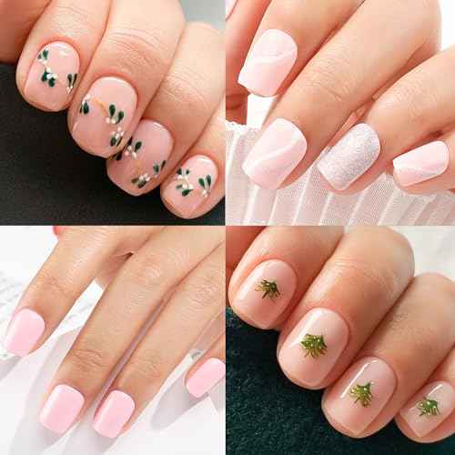 UNA GELLA Extra Short Square Nail Tips XS Short Square Gel Tips 216pcs Press On Nails Full Cover 12 Sizes Clear Fake Nails Extension for Home DIY Nail Salon Soft Gel Tips