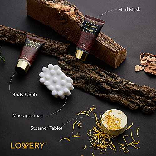 Christmas Mens Gift Set, 14Pc Sandalwood Bath Gift Set, Personal Self Care Kit, Gifts from Son, Relaxing Man Gift Basket for Dad, Boyfriend, Husband, Birthday Basket, Grooming & Skin Care for Men