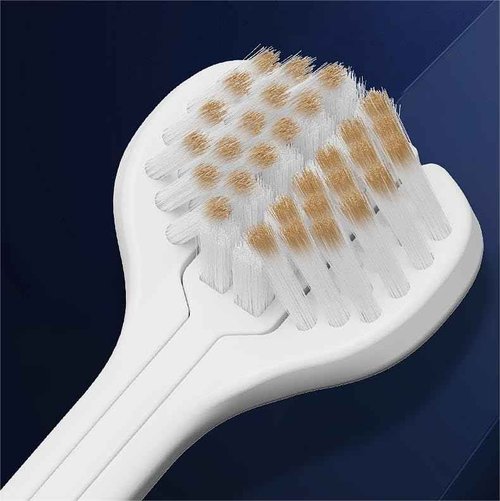 3 Sided Toothbrush for Adults with Soft Hair, high-end Combination Brush Head, Teeth Protection, Tongue Cleaning, Couple Style