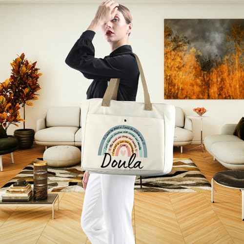 WCGXKO Doula Thank You Gift Doula Definition Gift Doula Zipper Pouch Cosmetic Bag (Doula TB)