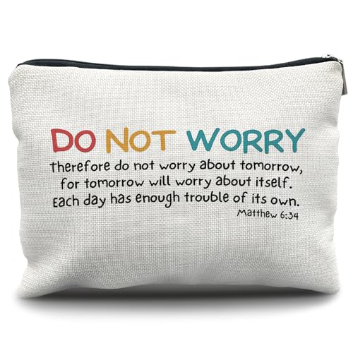 Nogrit Christian Makeup Cosmetic Bag,Bible Verse 1 Corinthians 13:4-8 Love Never Fails Makeup Travel Toiletry Bag,Christian Gifts for Women Faith Teen Girls Her