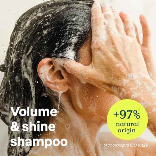 ATTITUDE Volume and Shine Hair Shampoo, EWG Verified, For Thin Hair, Naturally Derived Ingredients, Vegan and Plant Based, Soy Protein and Cranberries, 16 Fl Oz (Pack of 6)