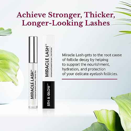 Miracle Lash - Serum for Eyelash Growth - Lash Enhancing Serum to Nourish, Hydrate & Strengthen Lashes ? Helps Brittle, Damaged Lashes Look Thicker, Fuller & Longer ? Gentle Formula