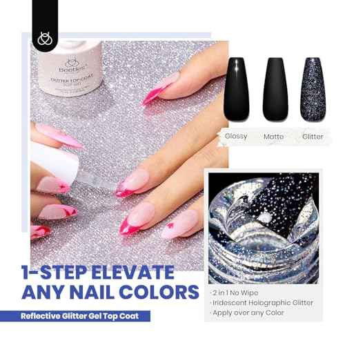 beetles Gel Polish 44pcs Winter Gel Nail Polish Set 36 Colors Brown Burgundy Red Blue Purple Green Black Nude White with Base Top Coat UV LED Needed Salon DIY at Home Gift for Women Colorful Muse