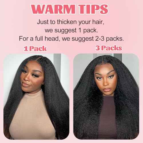 Kinky Straight Clip ins 18 Inch Clip in Hair Extensions Real Human Hair Yaki Straight Clip ins for Black Women Full Head Brazilian Remy Hair Extensions Double Weft 8Pcs 100g 20 Clips