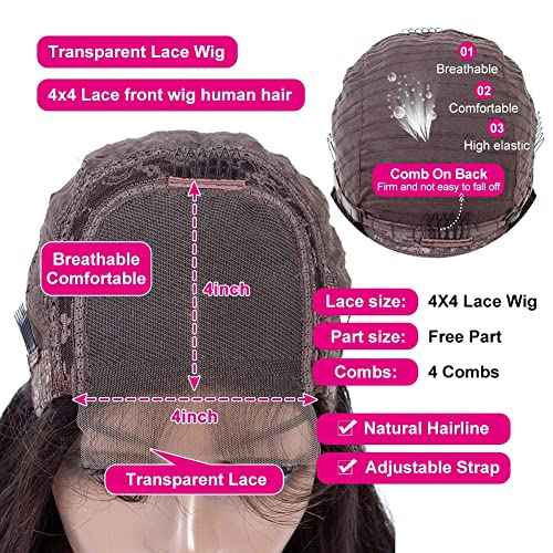Super idol Ombre Highlight Lace Front Wigs Human Hair 1B/30 Black and Brown Deep Wave Wigs Honey Blonde Human Hair Pre Plucked with Baby Hair 150% Density (1B/30 Highlight Wig, 24 Inch)