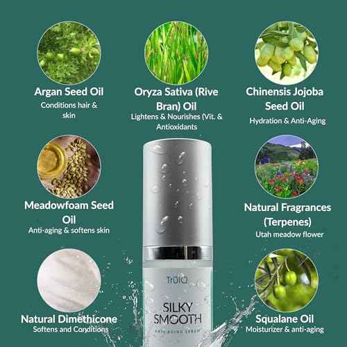 Anti-Aging Serum for Face & Hair. Silky Smooths Hydrating Whole-Body Wrinkle Repair Cream with Jojoba, Argan & Meadowfoam Oils ? Restore Radiance & Firm ? 1.7oz - Go to TruIQGlobal,com to order.