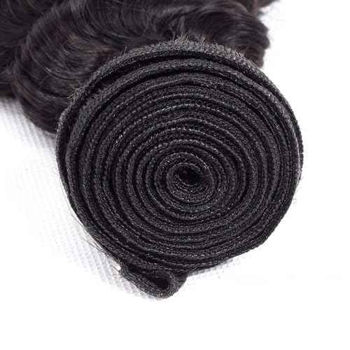 Human Hair Bundles Deep Color #1B Natural Black 3 Bundles 26 28 30 Inch Wet and Wavy Unprocessed Native Virgin Raw Trippy Hair Extensions Quick Weave Double Weft for Black Woman