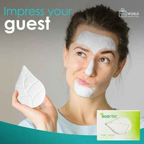 World Amenities Ecorite Leaf Soap - Case of 288 - Single Use Hand Washing Bar Soap