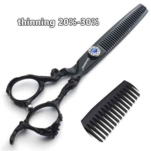 SHARONDS 6/7 inch Professional Hairdressing Scissors Salon Hairdresser Hair Trim and Cut thinning 440c high Hardness Scissors (6+7 inch 4pc)