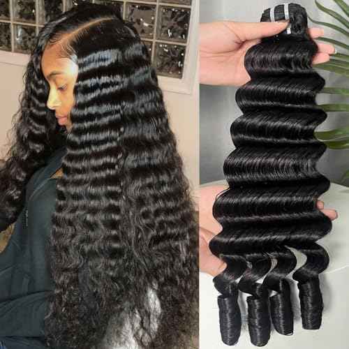 Lemoda 30Inch 1PC/lot Burmese Loose Deep Wave Curly Virgin Human Hair Bundles Spriral Curly Ends Top Quanlity Unprocessed Raw Human Hair Extensions