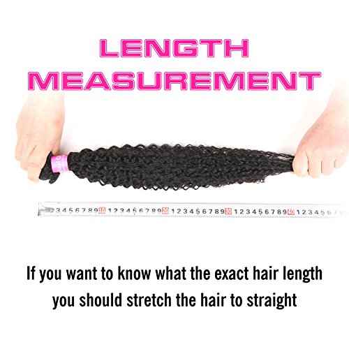 Original Queen 100% Brazilian Unprocessed Virgin Kinky Curly Human Hair Weave 3 Bundles Deep Curly Hair Extensions Mixed Length 16 16 16inches