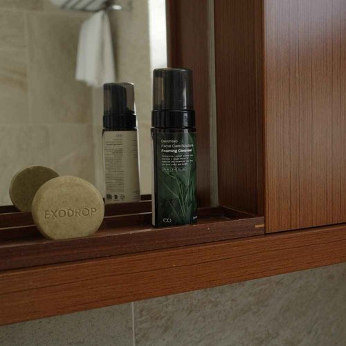 EXODROP Vegan Exosome Foaming Cleanser, Ginseng tree Exosome, Hydrating, Quick-absorbing, Vegan, All skin types, 5.07 Fl Oz