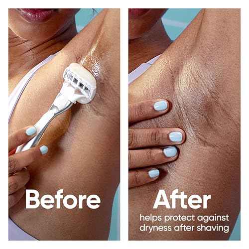 Venus MoistureGlide Women's Razor Blades, With Built-in Shave Gel Bars, 4 Razor Blade Refills, Holiday Gifts for Women
