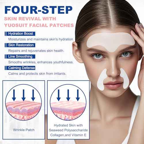 Forehead Wrinkle Patches and Smile Line Patches with Hyaluronic Acid, Aloe, Collagen & Vitamin E£¬Overnight Facial Wrinkle Patches to Lift Smile Lines for Women for Smoothing and Firming(36pcs)