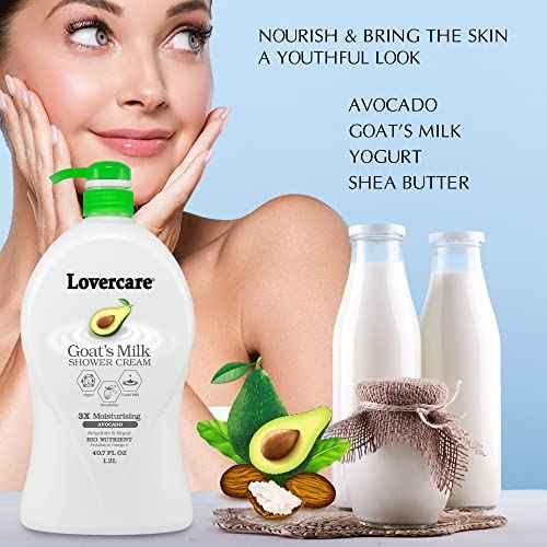 2-PACK Goat's Milk Shower Cream Avocado 2 x 40.7 Fl.Oz.