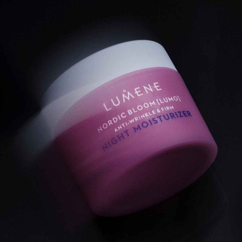 Lumene Nordic Bloom [Lumo] Anti-Wrinkle & Firm Night Moisturizer - Hydrating Face Moisturizer for Visibly Radiant & Smooth Skin - Formulated with Pre-Retinol Complex + Lingonberry Extract (1.7 oz)