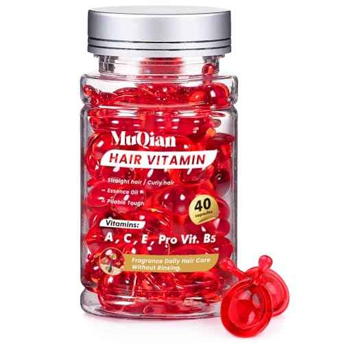 Hair Treatment Serum Capsules - Hair Treatment Serum - Vitamins A C E Pro B5 - No Rinse Conditioner for Women & Men
