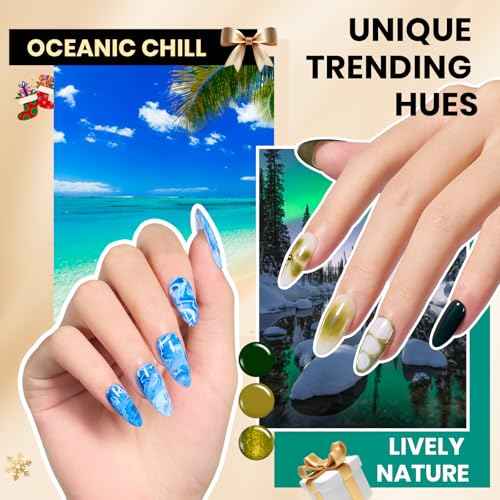 Beetles 110 PCS Gel Nail Polish Set, 100 Colors Infinite Inspiration Gift Spree All Season Red Brown Green Black Gel Polish with 5Pcs Base Top Coat Soak off UV Gel for Manicure Lovers DIY at Home