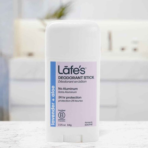 Lafe's Natural Deodorant | 2.25oz Aluminum Free Natural Deodorant Stick for Women & Men | Paraben Free & Baking Soda Free with 24-Hour Protection (Lavender and Aloe, 2.25 Ounce (3-Pack))