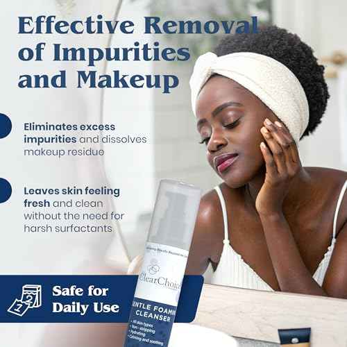 Clear Choice Gentle Foaming Cleanser 6.7oz ? Soap-Free, SLS-Free Face Wash for Sensitive, Acne-Prone Skin ? Restores pH Balance, Removes Makeup, Ideal for Post-Peel and Post-Laser Care