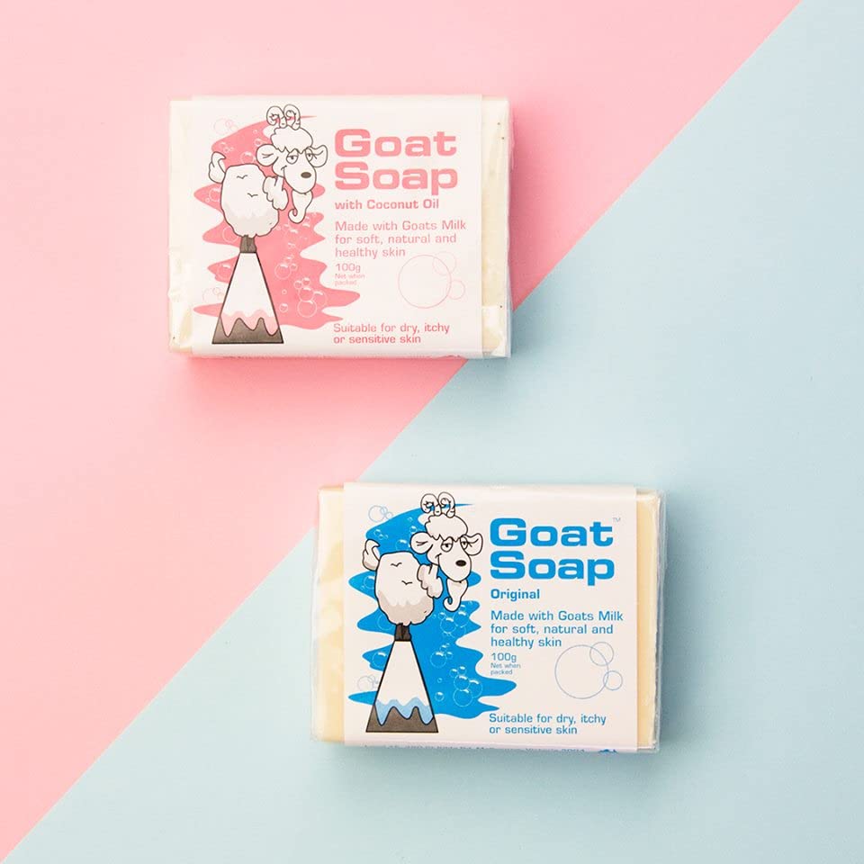 Goat Soap Value Six Packs - for Soft, Natural and Healthy Skin, Milk Body Soap Bar - 6 x 100g (3.5oz) Bars - Oatmeal