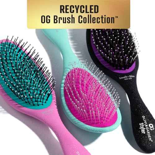 Olivia Garden OG Detangler Brush ? Removable Cushion, Gentle Scalp Massage & Detangling for Wet or Dry, Fine to Medium Hair