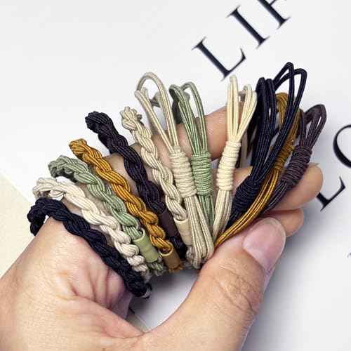 Boho Hair Ties Elastics Hair tie Bracelet No Damage Ponytail Holders for Thin/Thick Hair, Cute Hair Bands & Hair Accessories for Women 24 PCS