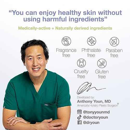 YOUN Beauty Peptide + Bakuchiol Moisturizer by Holistic Dr. Anthony Youn ? Paraben-Free Retinol-Alternative Face Moisturizer to Support Collagen Production, Skin Hydration and Elasticity, 50ml