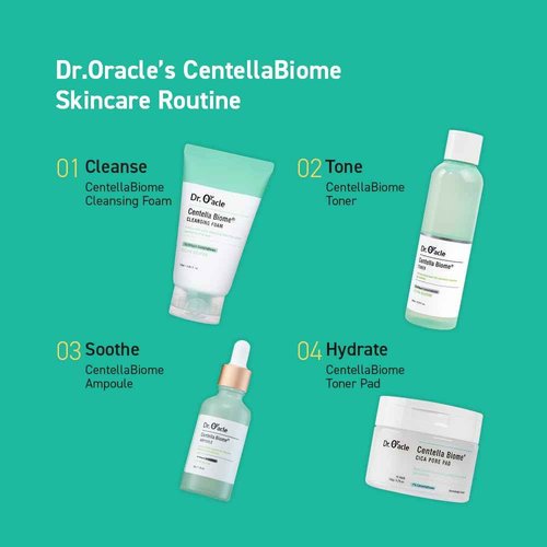 DR.ORACLE Centella Biome Ampoule for intensive hydrating and soothing with 50,000ppm Centella Biome