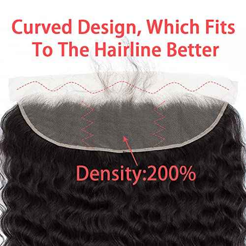 ELEE'S HAIR Loose Wave Lace Frontal With Baby Hair Lace Closure 13x4 Ear To Ear Swiss Lace Brazilian Virgin Hair Free Part Natural Color 16 Inch