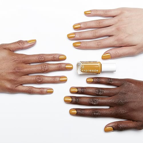 Essie expressie, Quick-Dry Nail Polish, 8-Free Vegan, Golden Yellow, Don't Hate, Curate, 0.33 fl oz