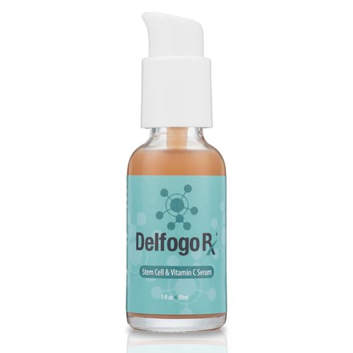 Delfogo Stem Cell and Vitamin C Serum for Face with Hyaluronic Acid - Anti Aging, Firming, Brightening & Hydrating Serum for Men Women - Smooth Wrinkles & Boost Radiance, Skincare for All Skin Types