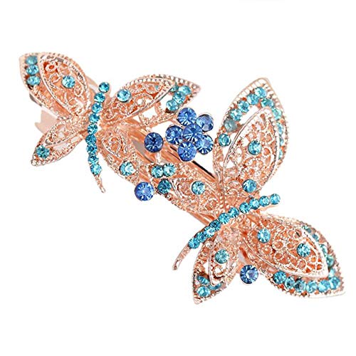 Butterfly Hairpin Womens Girls Vintage Hair Clips Accessories Wedding Bridesmaids Bridal Headwear,Blue