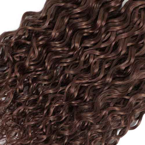 #4 Brown Bundles Human Hair Kinky Curly Bundles 22 24 26 Inch Chocolate Brown Kinky Curly Bundle Human Hair Extensions Unproceesed Virgin Hair 100 Gram Per Bundle 3 Bundle