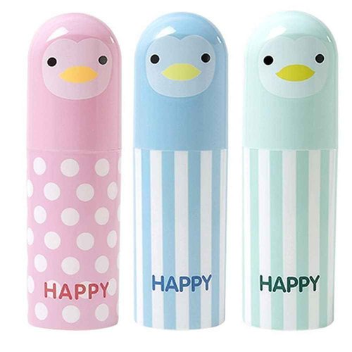 Travel Toothbrush Case, Cute Portable Toothbrush Holder Toothbrush Cup Reusable Plastic Toothbrush Holder Container Case with Cover for Traveling, Camping, Home, School, Business(Blue)