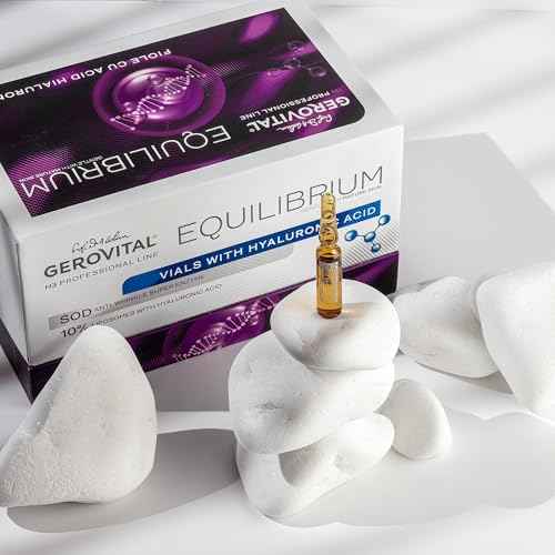 Gerovital EQUILIBRIUM Hyaluronic Acid Vials with 10% Liposomes | Intensely Moisturizing and Smoothing Serum for Wrinkles and Fine Lines | Professional Product | 20 Ampoules x 2 ml