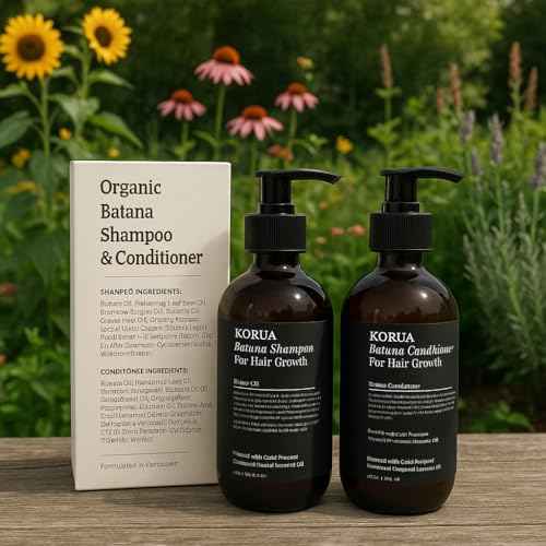 Batana Oil Shampoo and Conditioner for Hair Growth and Healthy Hair
