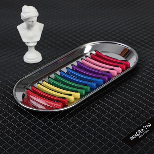 14pcs Hair Barrettes Set for Women and Girls, Hair Clips for Thick Thin Fine Hair, Non-metal Hair Accessories, Non-Slip Grip Handmade Snap Hairpin, BPA Free, Made in KOREA
