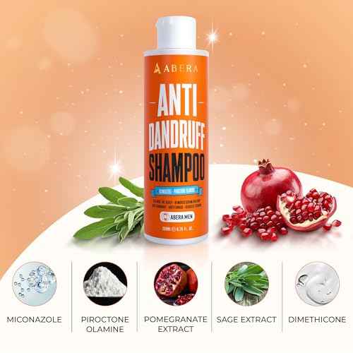 ABERA Anti Dandruff Shampoo for Stronger Hair & Healthier Scalp, Nourishes, Supports and Promotes Hair Growth, Get Rid of Dandruff, Set of 2