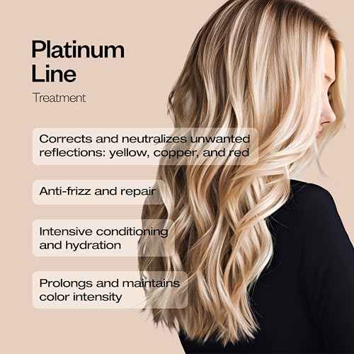 abril et nature - Platinum Professional Mask - For Blonde, Bleached, Highlighted, and/or Gray Hair - Violet Toner - Goodbye Yellow Tones - Platinum Appearance - 1000 ml