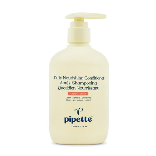 Pipette Daily Nourishing Conditioner -Tear Free Conditioner for Kids, Adds Moisture, 100% Plant-Derived Squalane and Quinoa, Orange + Vanilla Aroma, 11.2 fl oz
