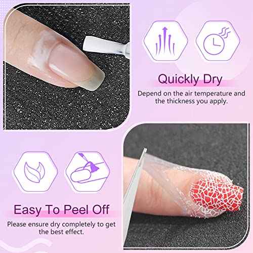 SAVILAND Gel Polish Liquid Latex for Nails: 15ML Nail Latex Peel Off Nail Polish Barrier Cuticle Guard Protector for Airbrush Nail Art Liquid Latex with Tweezers Home DIY Nail Art Salon for Women