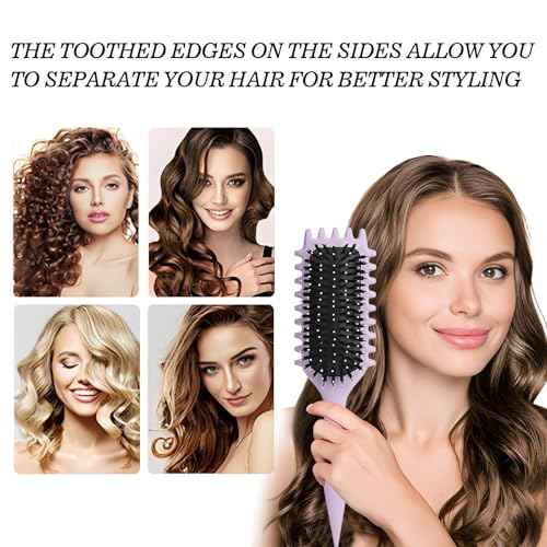 Curly Hair Brush,2025 Curly Hair Products Curl Defining Brush, Bounce Defining Hair Shaping for Women Men