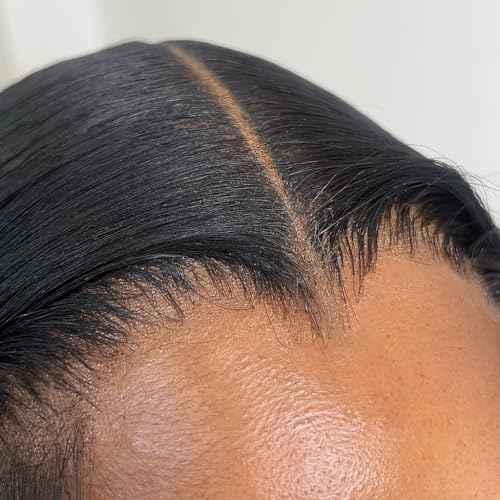 ASHINE 5x5 HD Lace Closure Body Wave Straight Human Hair 5x5 Real HD Lace Closure Invisible Bleached Knots Pre Plucked with Baby Hair Natural Hairline 16 Inch
