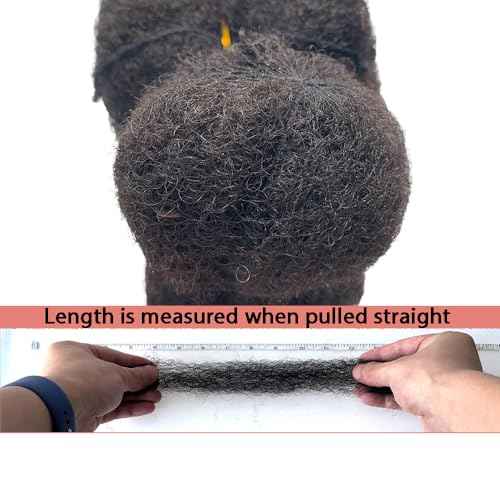 Tight Afro Kinky Human Hair for Dreadlocks,Ideal for Making Locs,Repair Extensions,Twist or Braids 2 Bundles/Package Natural Black #1B 20inch