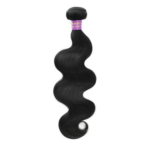 KAITHLYPO 12A Body Wave Bundles Human Hair 16 Inch 100% Unprocessed Brazilian Virgin Quick Weave Human Hair Extensions Real Human Hair for Women