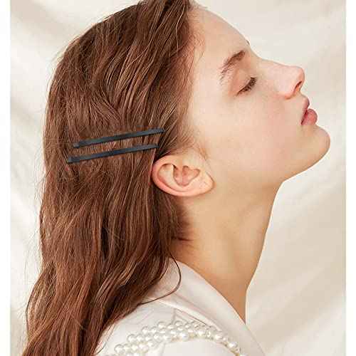 50 Black Jumbo Bobby Pins, 3.34 Inch Metal Hair Clips Hair Pin Bobby-pins Hairpins Hair Accessories for Women Thick Long Updo Hair Style