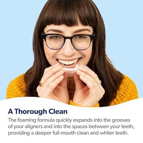 EverSmile AlignerFresh Original Clean Foam ? Cleaner Compatible w/Invisalign and All Clear Aligners & Retainers ? Eliminates Bacteria, Whitens Teeth, Fights Bad Breath ? 25ml (1 Pack)
